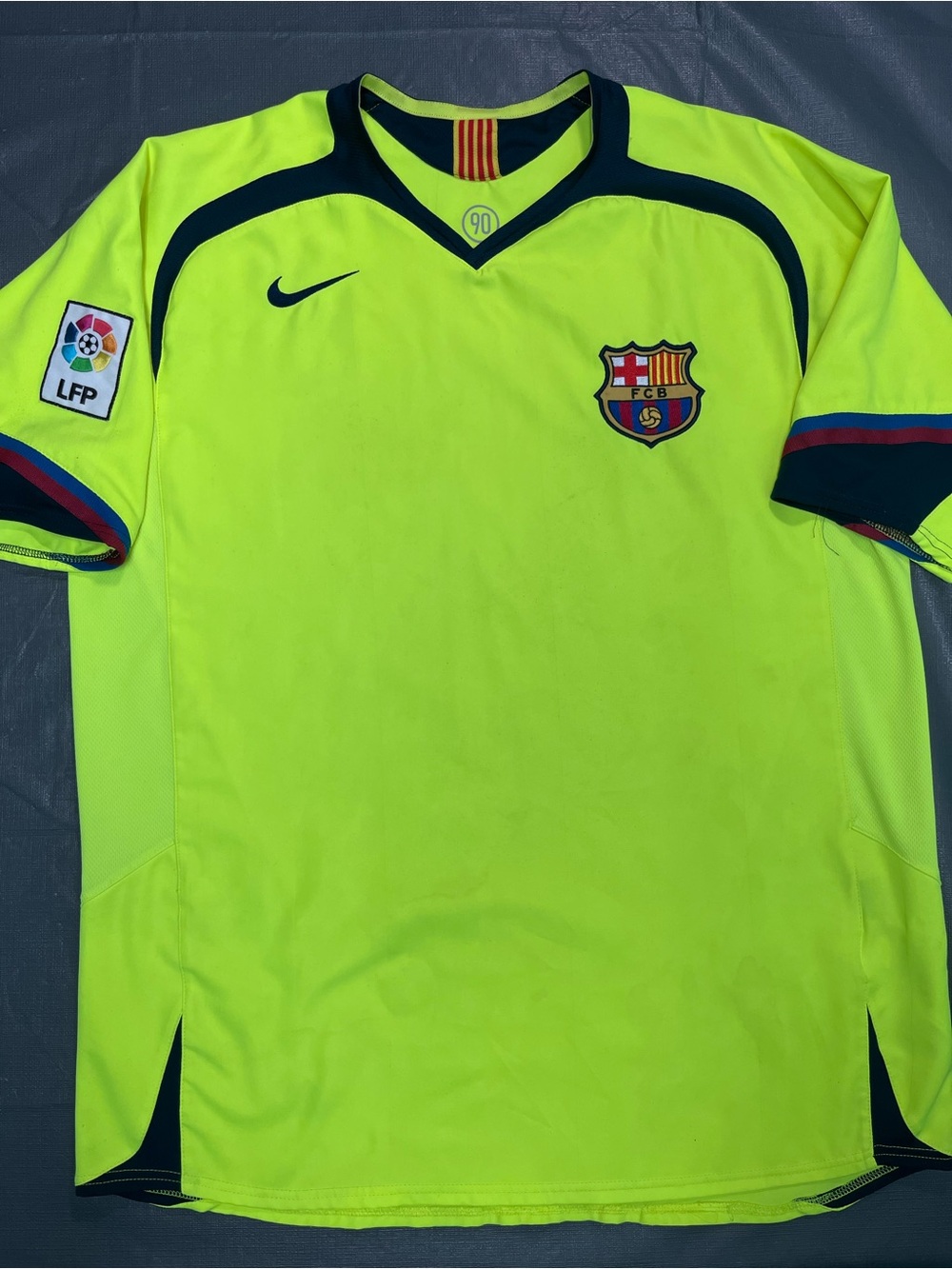 BARCELONA 2005-2006 AWAY JERSEY sz-L MEN SHIRT NIKE FOOTBALL SOCCER VINTAGE
